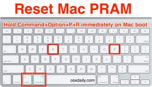 how to reset Mac PRAM